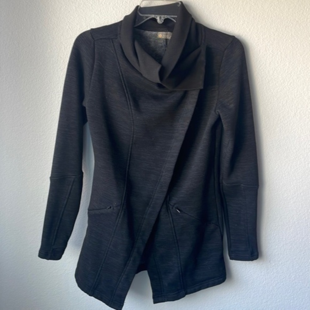 Zella jacket, wraparound, dark gray black size XS - Picture 1 of 13